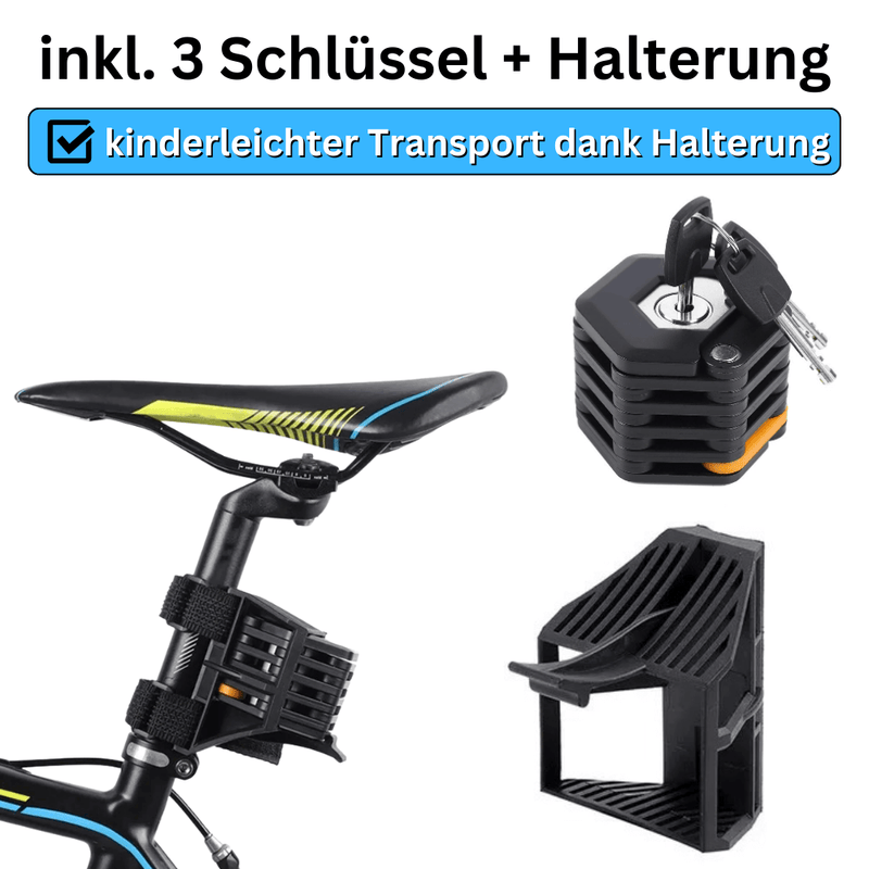 fahrradschloss transport Faltbares Premium Fahrradschloss – BikeSattel
