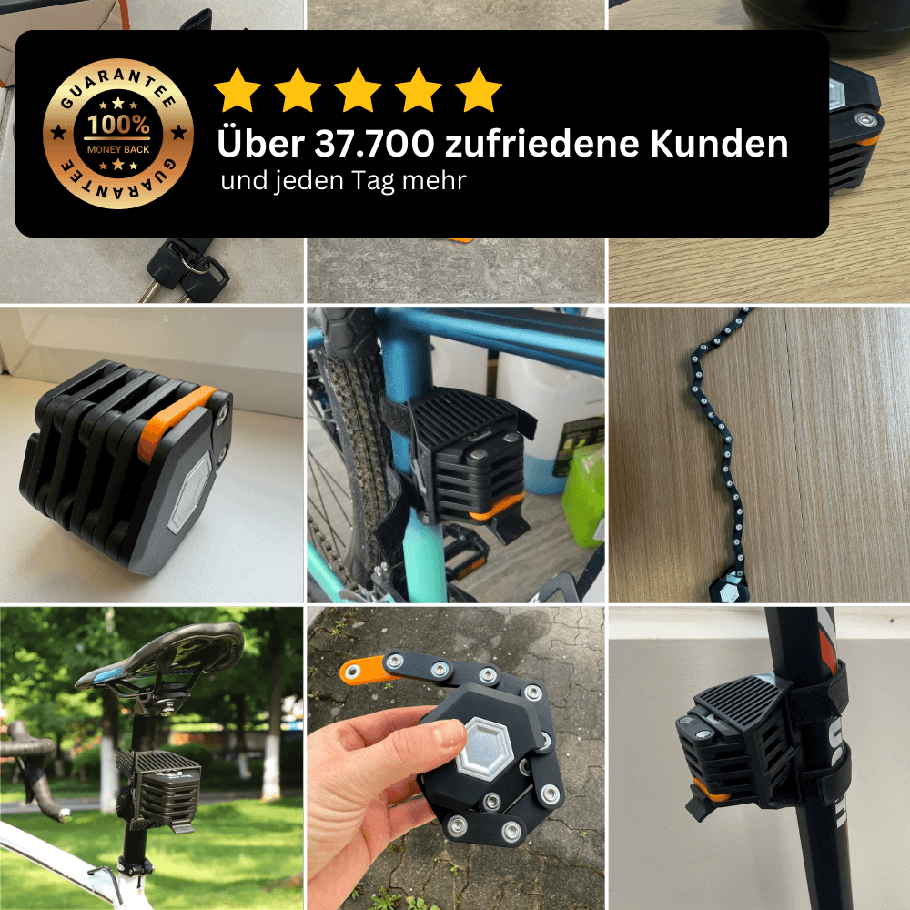 fahrradschloss neongrün Faltbares Premium Fahrradschloss – BikeSattel